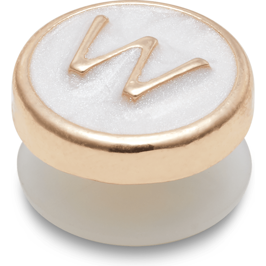 Tiny Pearlized Letter W - US 6281