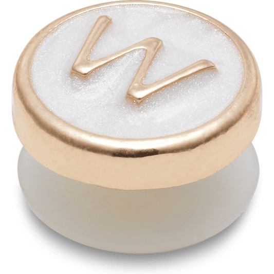 Tiny Pearlized Letter W - US 6281