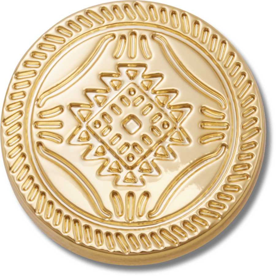 14K Gold Circle Emblem - US 1219