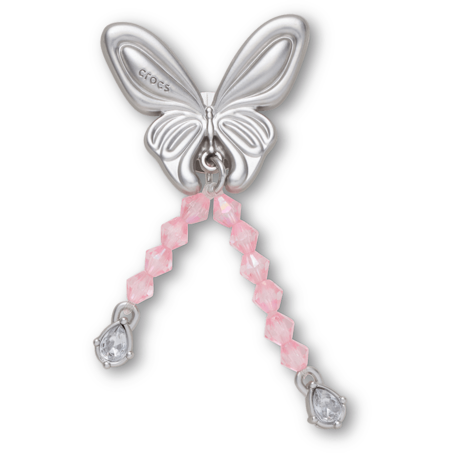 Silver Beaded Meta Butterfly - US 3963