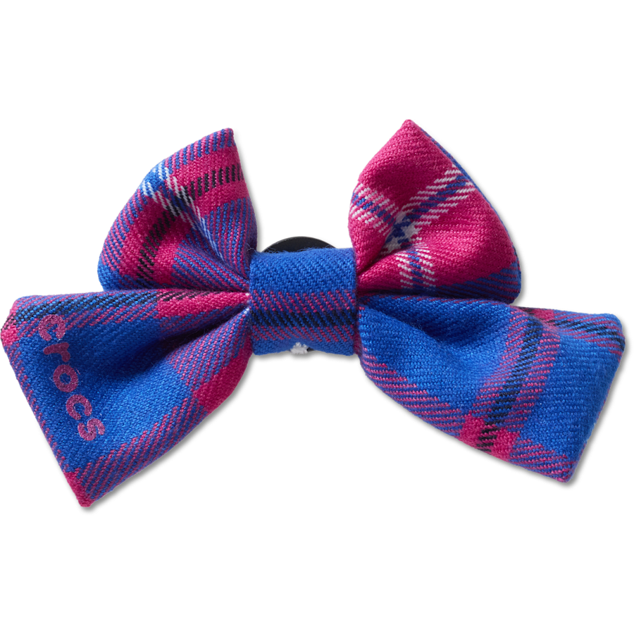 Pink Plaid Knit Bow - US 8881