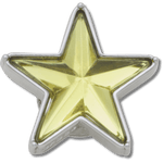 Silver and Green SMT Gem Star - US 6845
