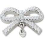 White and Gold Bow SMT Gem - US 7078