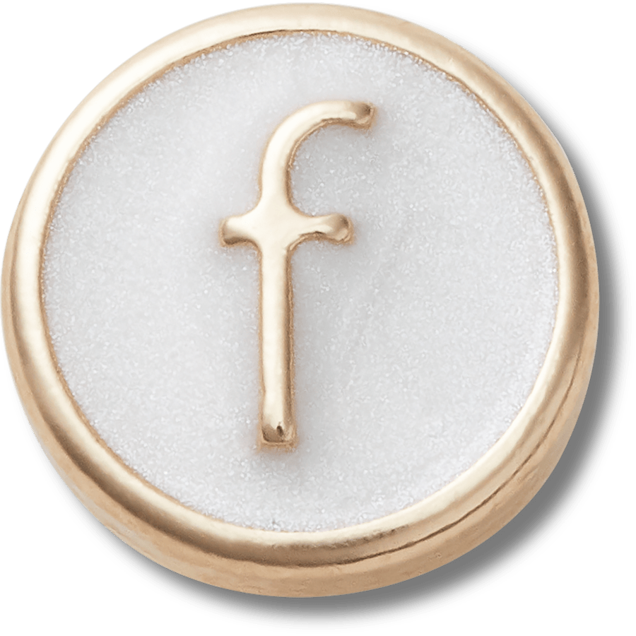 Tiny Pearlized Letter F - US 4826