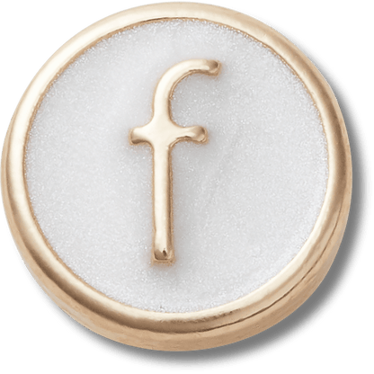Tiny Pearlized Letter F - US 4826