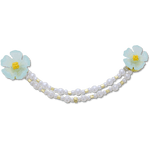 Blue Flower and Pearl Chain - US 7317