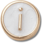 Tiny Pearlized Letter I - US 2481