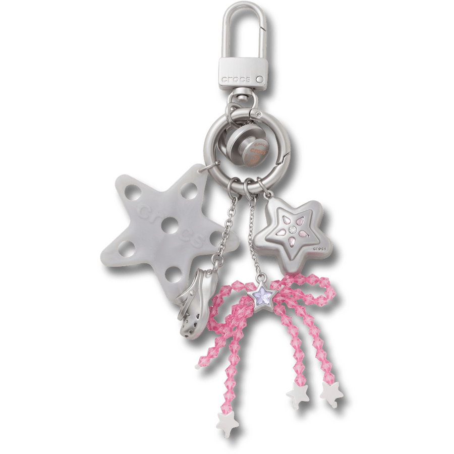 Stars and Beaded Bow Bag Charm - US 9107