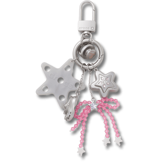 Stars and Beaded Bow Bag Charm - US 9107