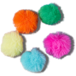 80s Neon Puff Ball 5 Pack - US 8362