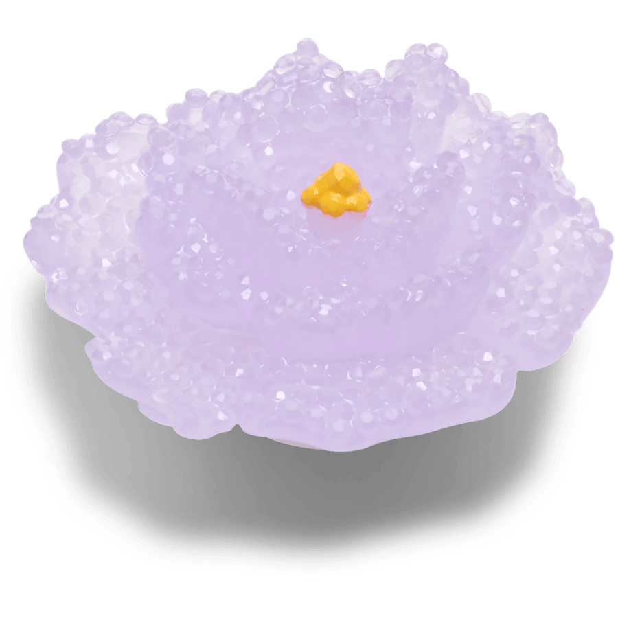 Beaded Purple Flower - US 5137