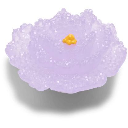 Beaded Purple Flower - US 5137