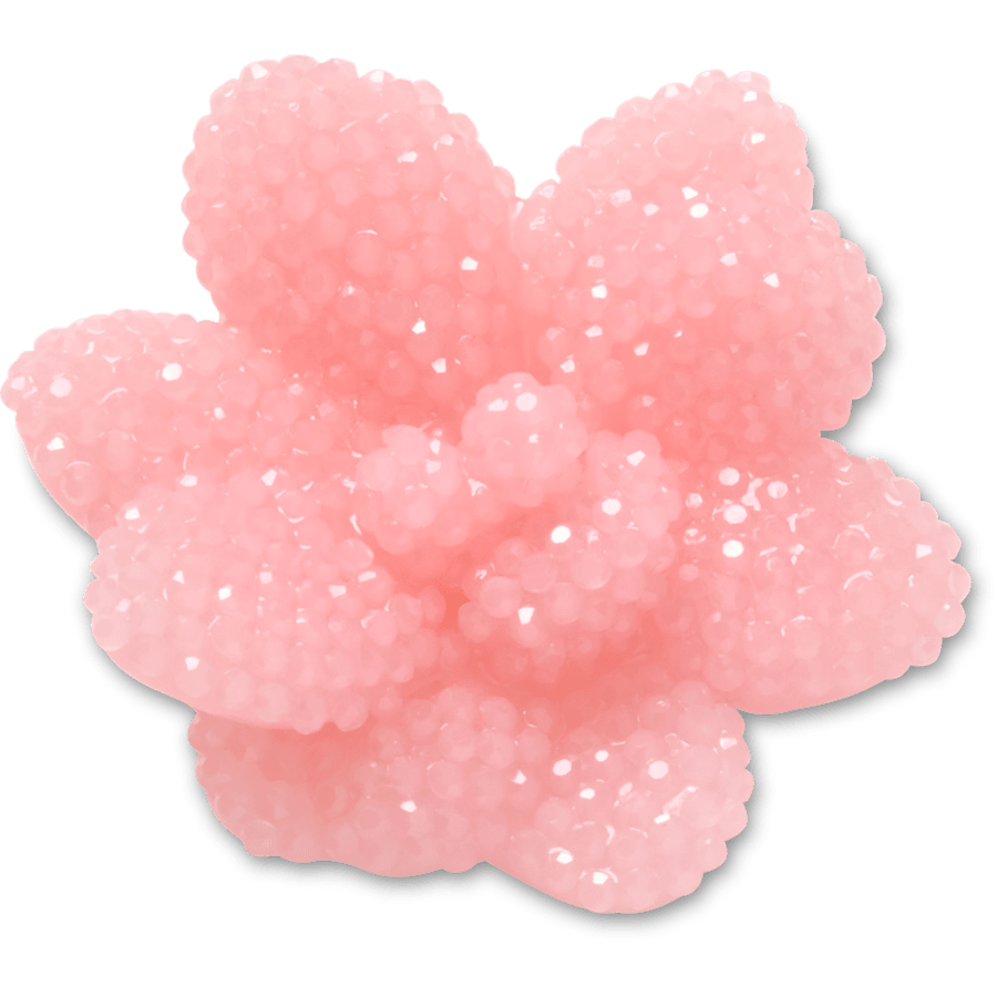 Beaded Pink Flower - US 1020