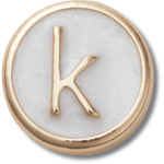 Tiny Pearlized Letter K - US 1968