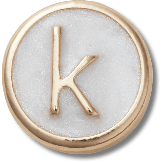 Tiny Pearlized Letter K - US 1968