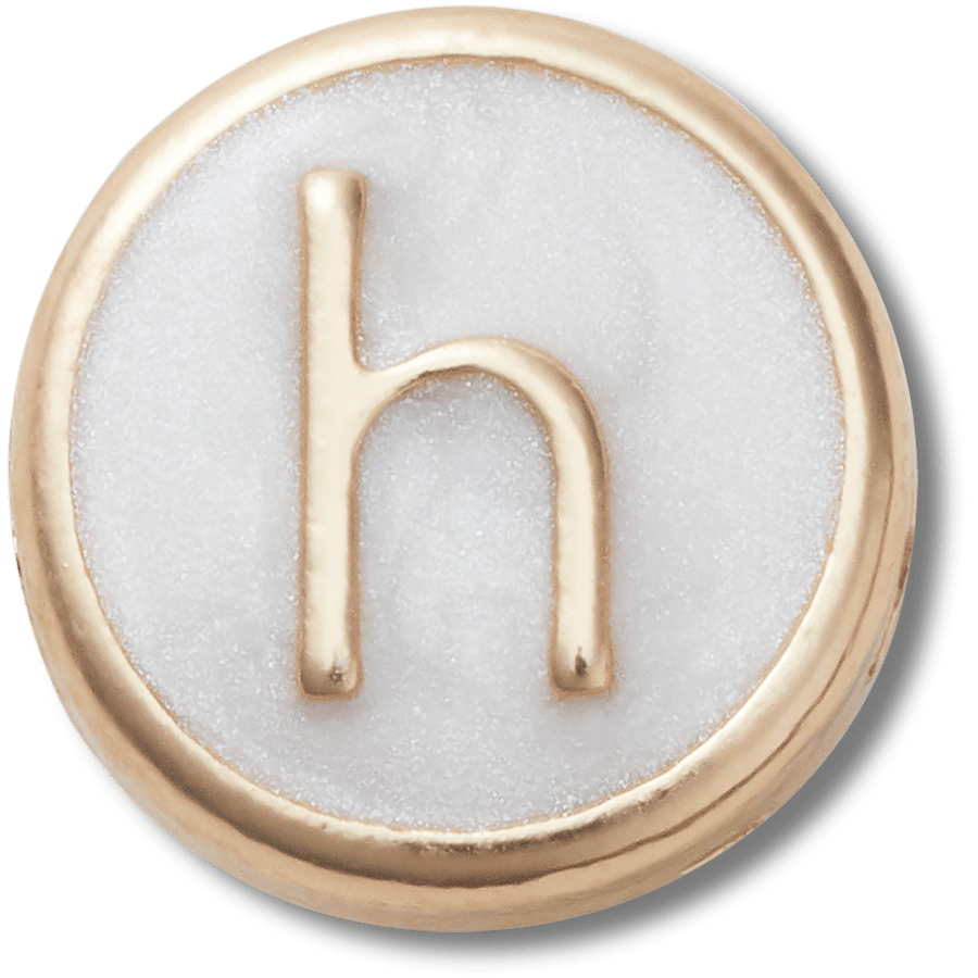 Tiny Pearlized Letter H - US 3018