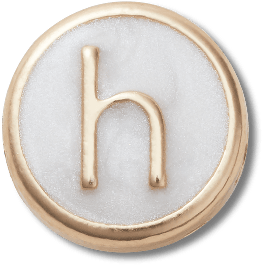 Tiny Pearlized Letter H - US 3018