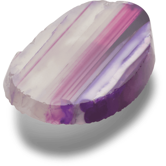 Purple Glass Cut Stone - US 4445
