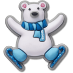 Skiing Polar Bear - US 3491
