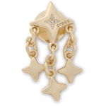 Gold and Star Dangle - US 5423