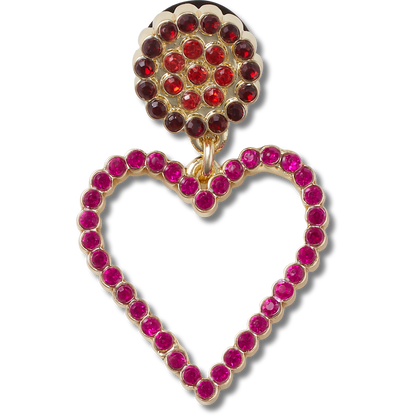 Pink Beaded Heart - US 2497