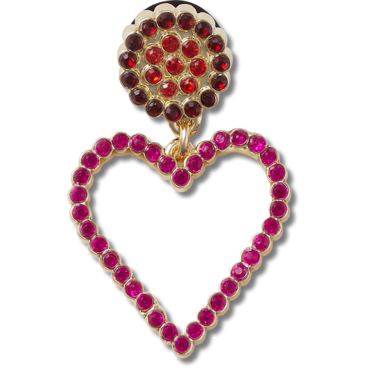 Pink Beaded Heart - US 2497