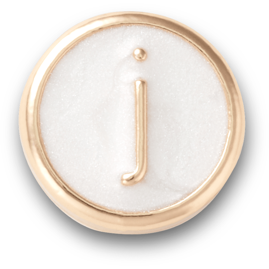 Tiny Pearlized Letter J - US 1141