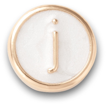 Tiny Pearlized Letter J - US 1141