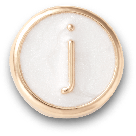 Tiny Pearlized Letter J - US 1141