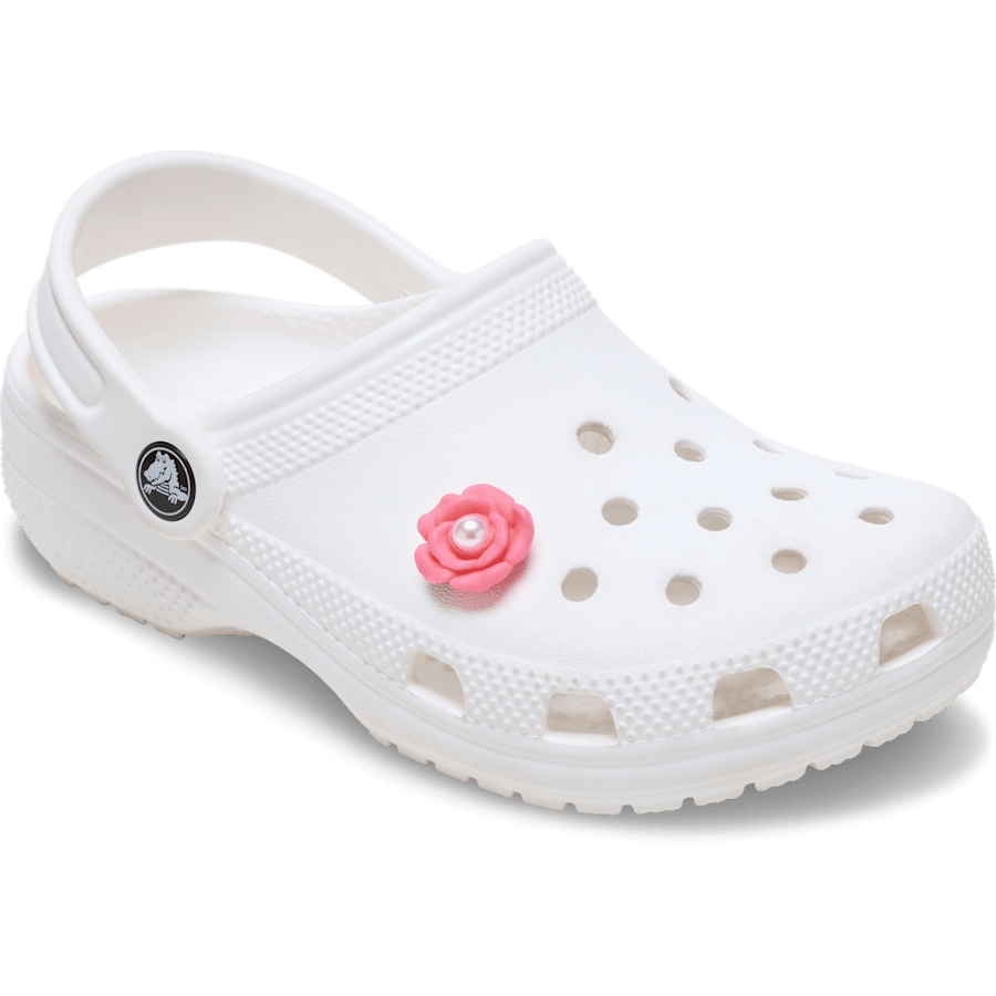 Pink Flower With Pearl Center - US 0799