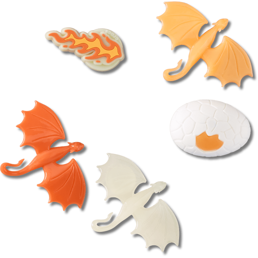 Glow In The Dark Dragon 5 Pack - US 3532