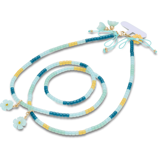 Floral and Pearl Crossbody Phone Chain - US 1709