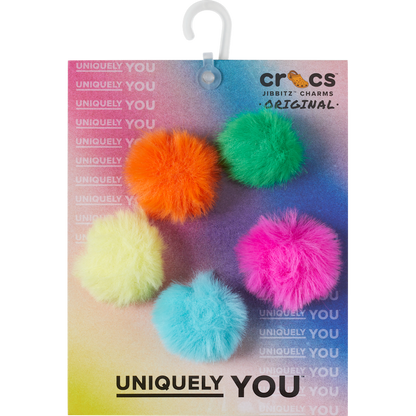 80s Neon Puff Ball 5 Pack - US 8362
