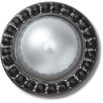 Pearl with Black Gem Base - US 3494