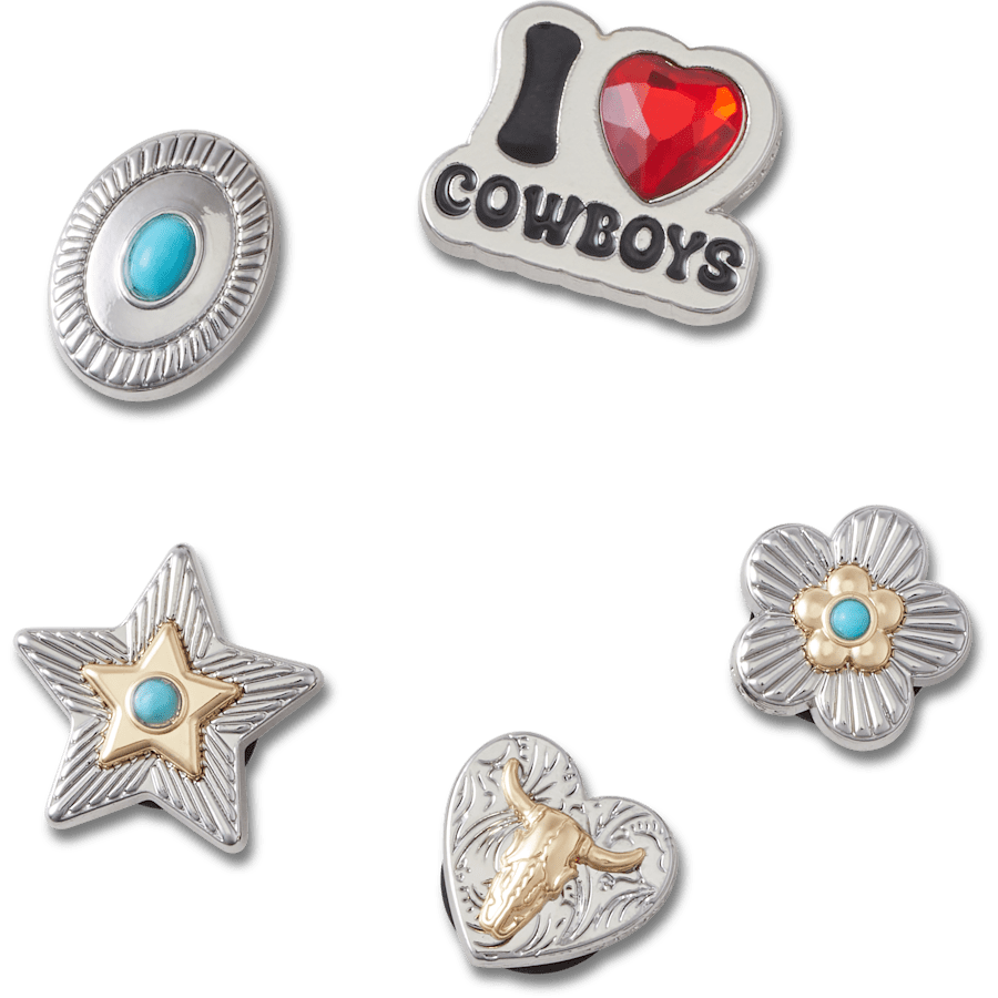 Silver I Heart Cowboy 5 Pack - US 1936