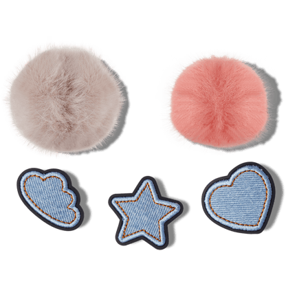 Denim and Pink Puff 5 Pack - US 0375