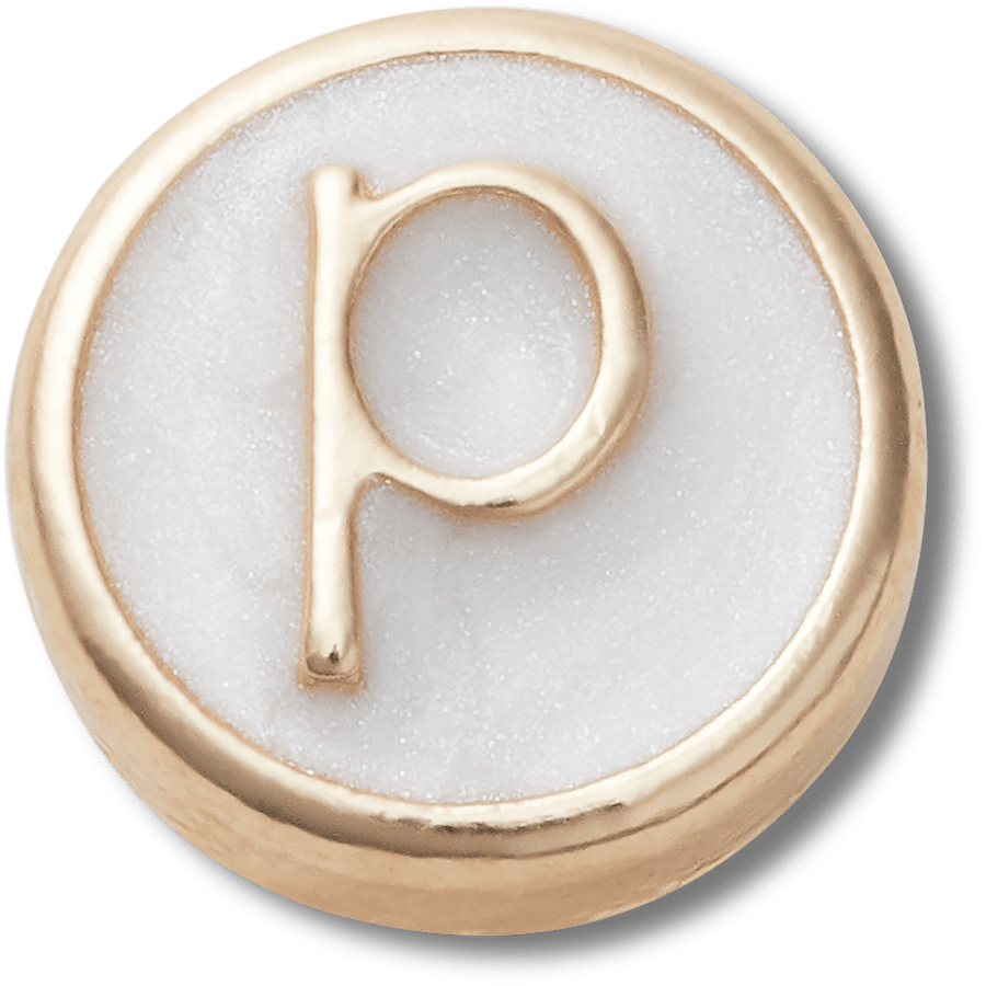 Tiny Pearlized Letter P - US 7038
