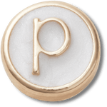 Tiny Pearlized Letter P - US 7038