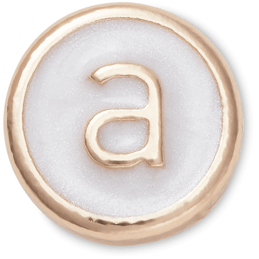 Tiny Pearlized Letter A - US 3025