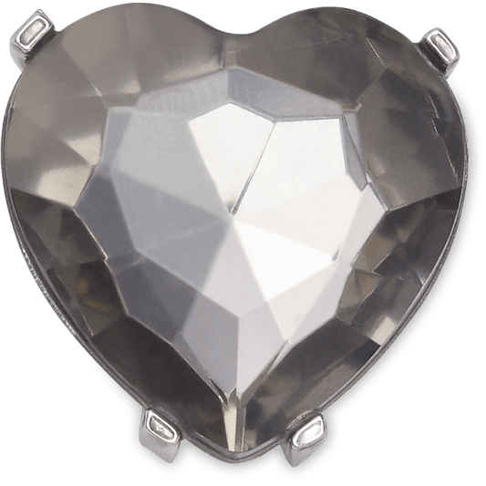 Charcoal Heart Gem - US 3849