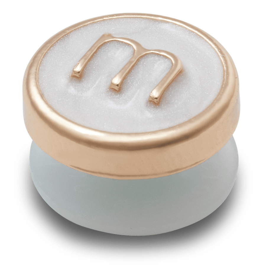 Tiny Pearlized Letter M - US 7939