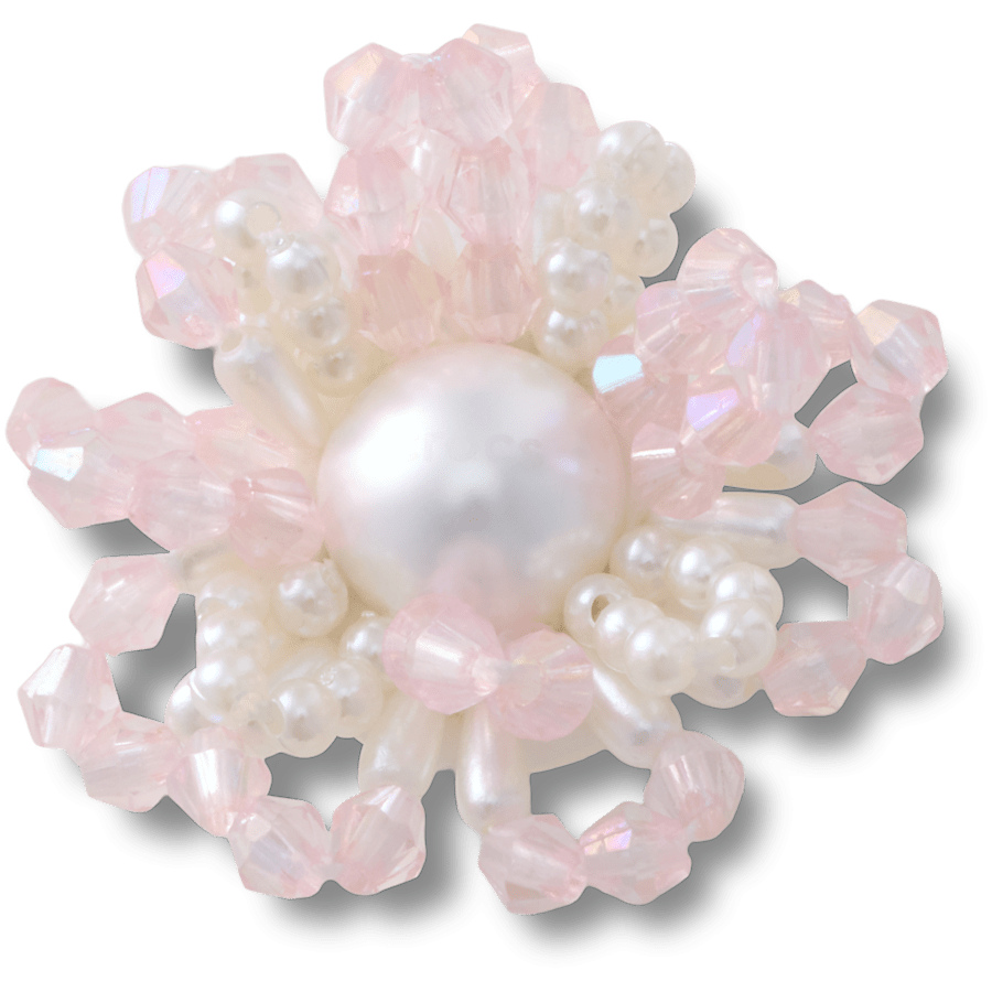 Beaded Pearl Flower - US 5229