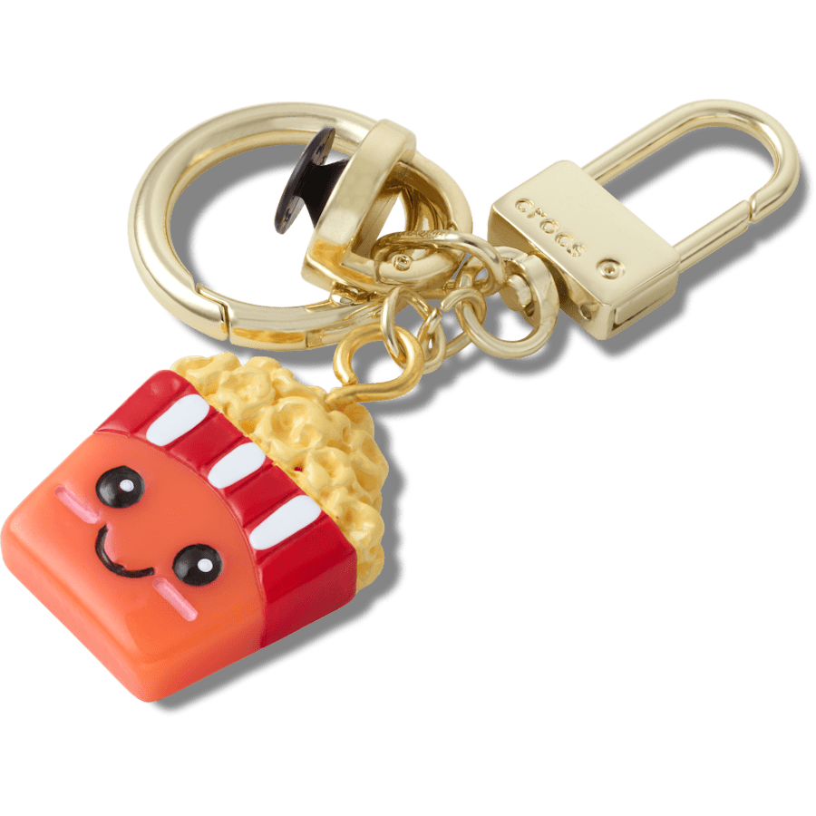 Cute Popcorn Bucket Bag Charm - US 7895