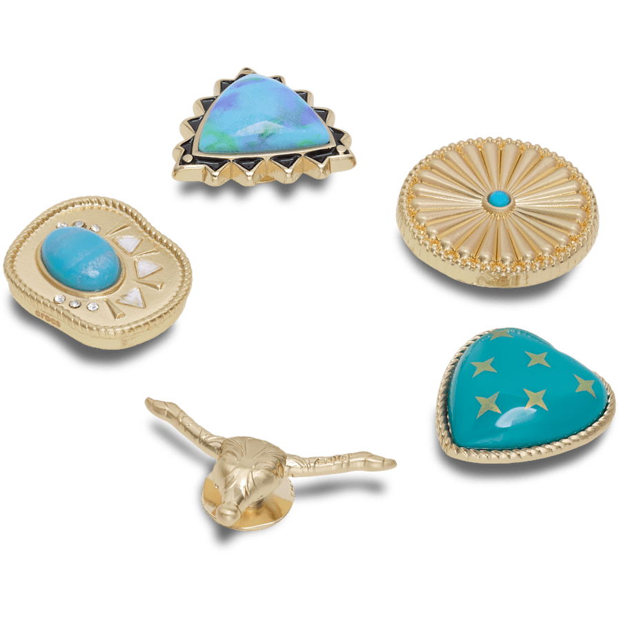 Gold Turquoise Western 5 Pack - US 9158