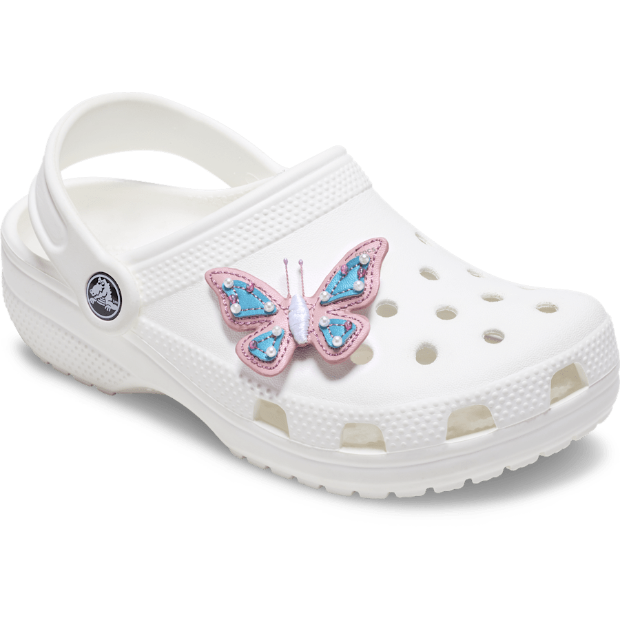 Faux Leather Pink Butterfly - US 4283