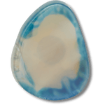Blue Glass Cut Stone - US 0558