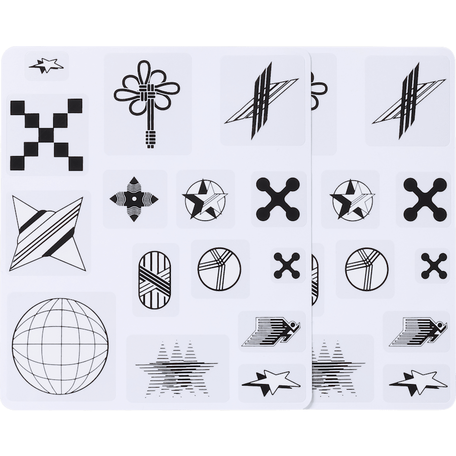 Abstract Icons Shoe Tattoos - US 7651