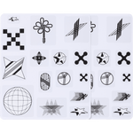 Abstract Icons Shoe Tattoos - US 7651