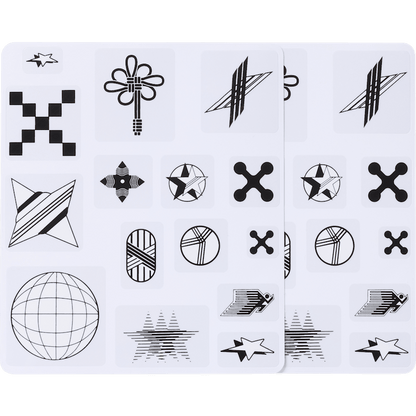 Abstract Icons Shoe Tattoos - US 7651