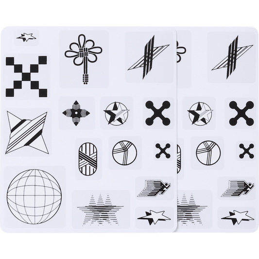 Abstract Icons Shoe Tattoos - US 7651